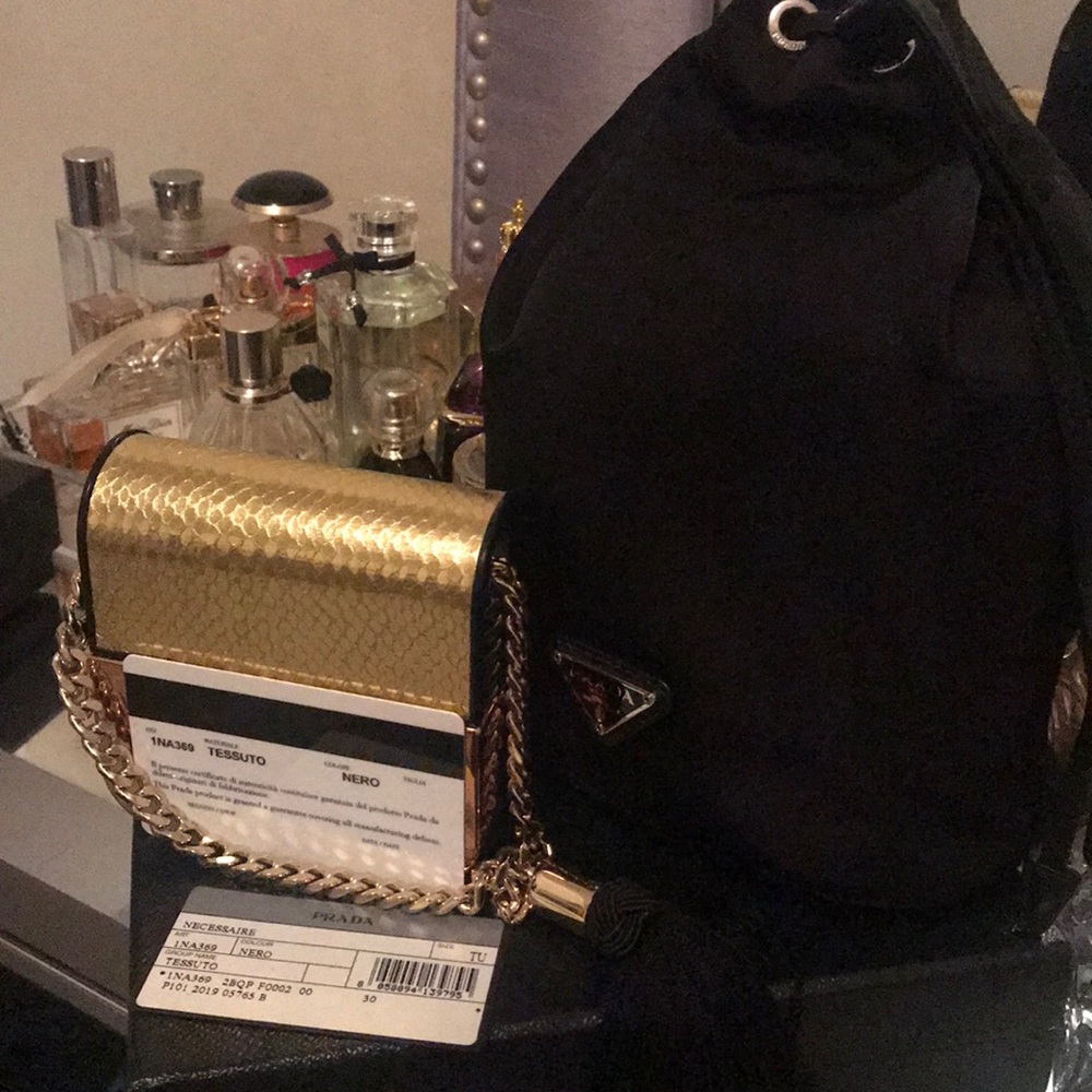 Prada drawstring pouch